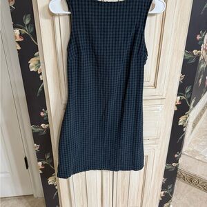 Rolla’s Jeans hunter & navy plaid dress